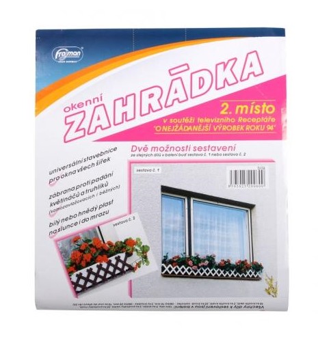 Zahrádka okenní hnědá 75cm