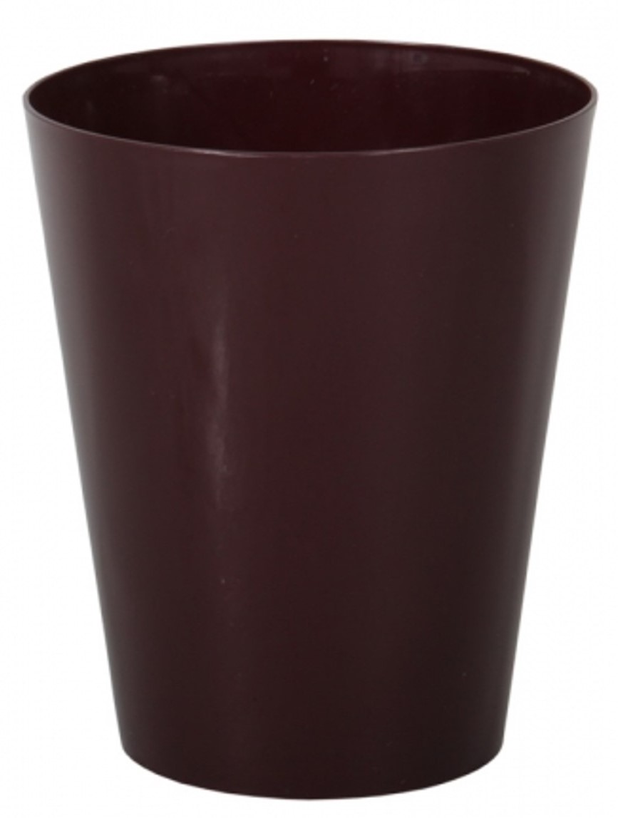 Obal na květník CLIVO ORCHIDEA plast bordó lesklý d13x15cm