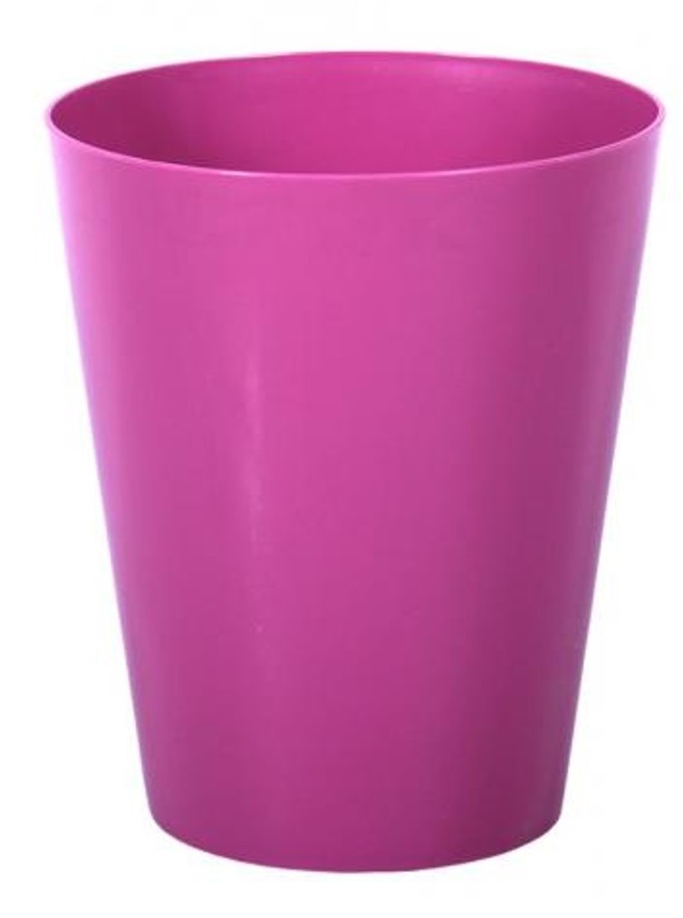 Obal na květník CLIVO ORCHIDEA plast růžový lesk d13x15cm