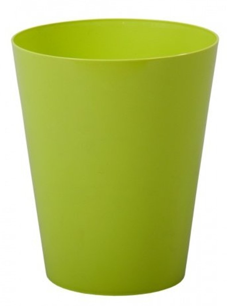 Obal na květník CLIVO ORCHIDEA plast zelený lesklý d13x15cm