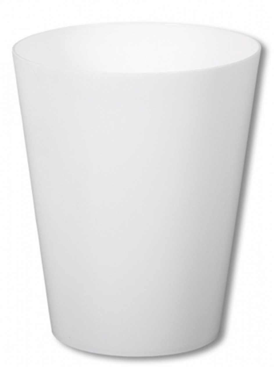 Obal na květník CLIVO ORCHIDEA plast bílý lesklý d11x13cm