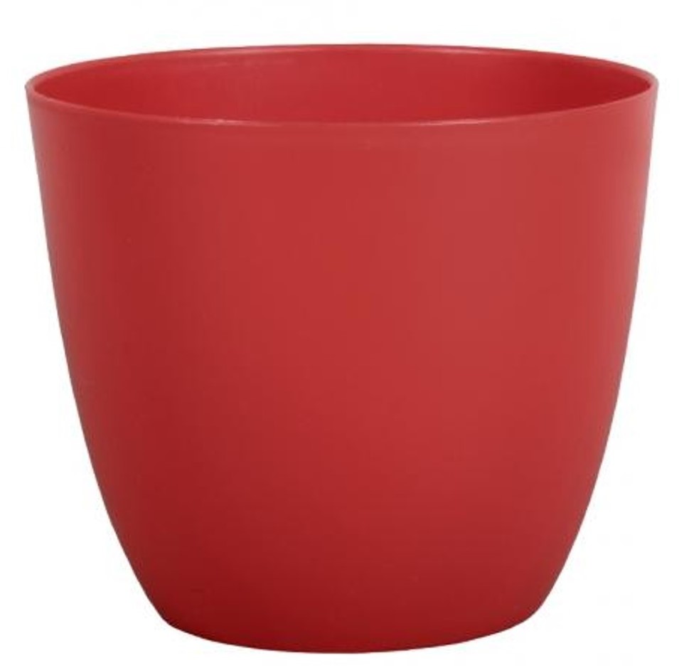 Obal na květník PATRICIE plastový červený 13 cm