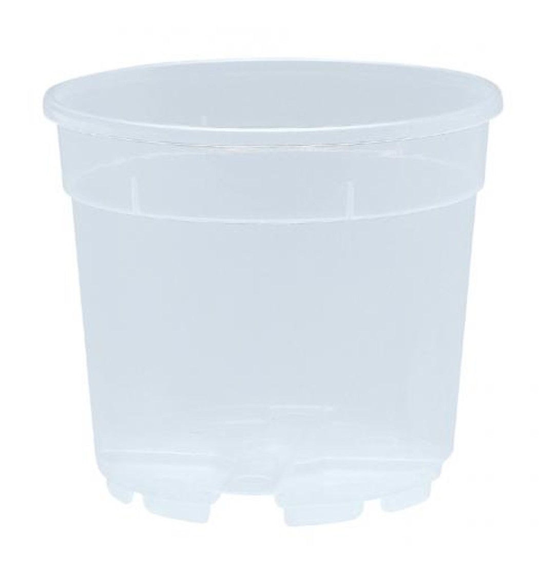 Květník na orchideje plastový transparentní Cambria 14 cm