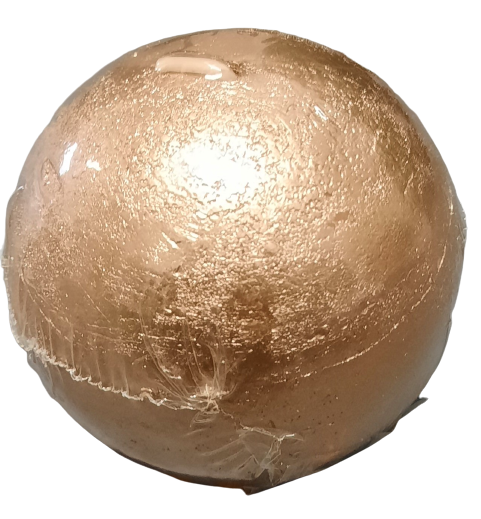 Dárková svíčka koule zlatá ps2271