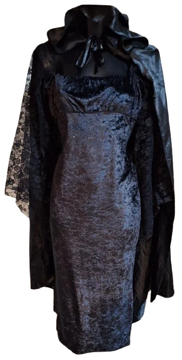 Maska kostým šaty noc ph1402