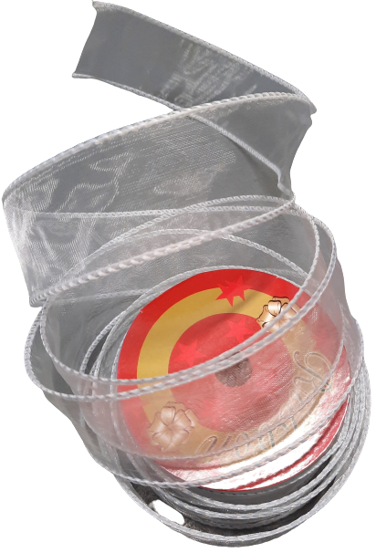 Stuha organza bílá ps2310