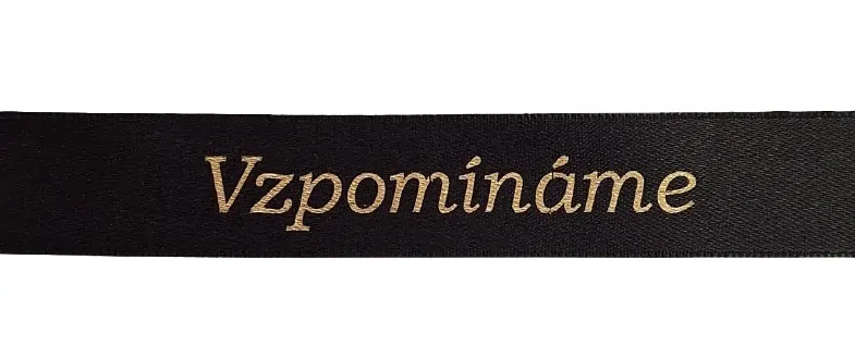 Stuha vzpomínáme černá