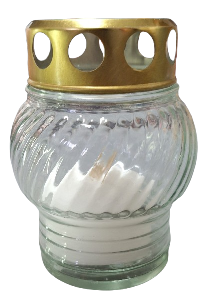 Lampička hřbitovní sklo