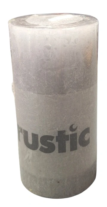 Svíčka rustikální šedá 10x5