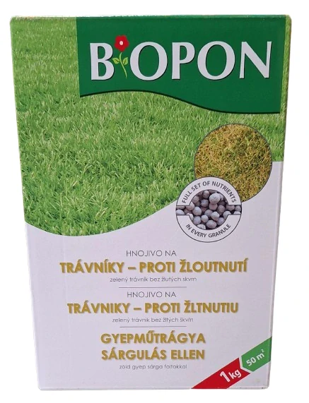 Bopon - hnojivo trávníky proti žloutnutí