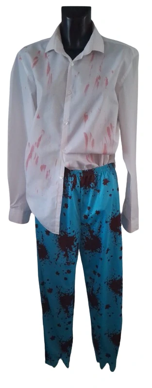 Maska kostým zombie převlek ph4665