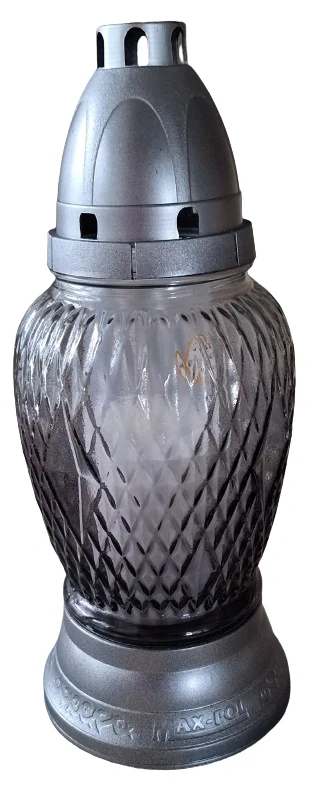 Lampa hřbitovní stříbrná ps3214