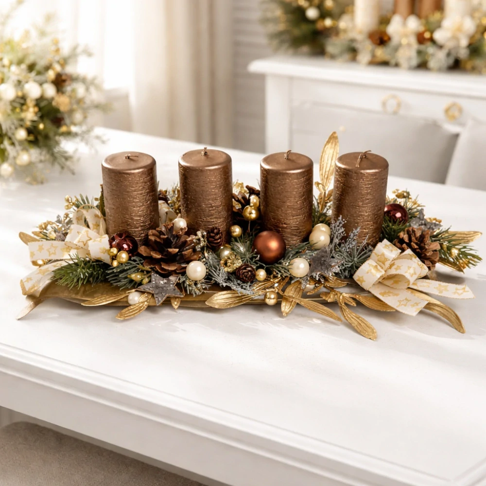 Adventní svícen/věnec-ps3549