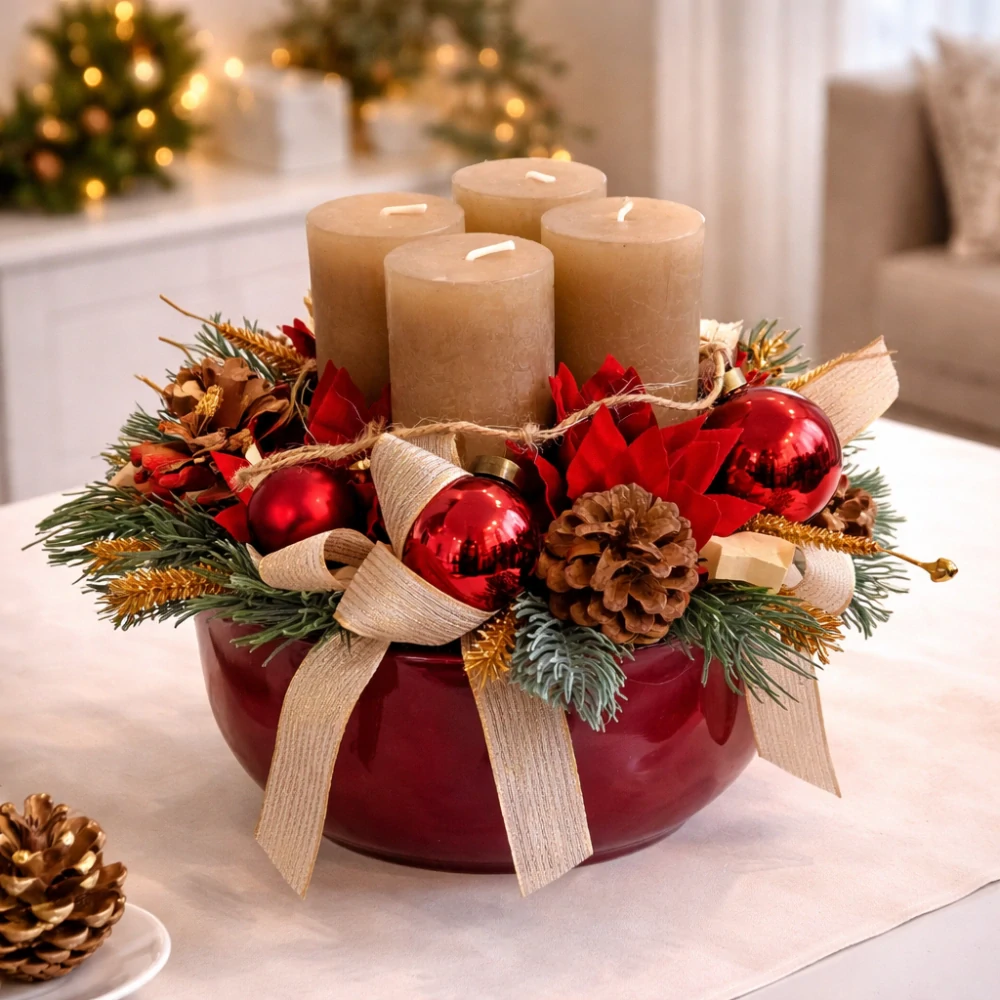 Adventní svícen /věnec ps3556