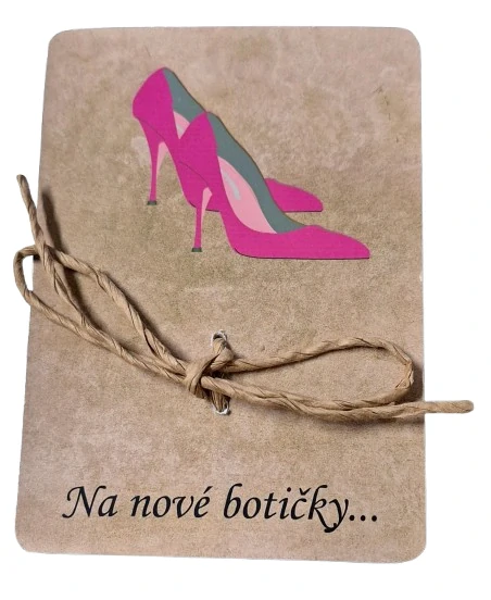 Dárkové přání na peníze "Na nové botičky" ps3635