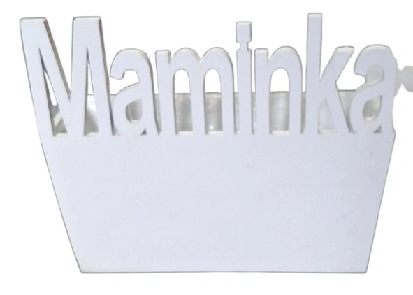 Dřevěný truhlíček bílý Maminka ph5208