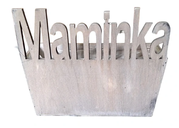 Dřevěný truhlíček šedý Maminka ph5209