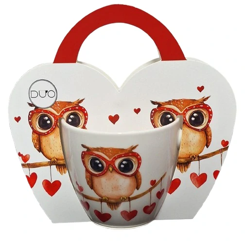 Porcelánový hrnek 460 ml se sovičkami ph5230