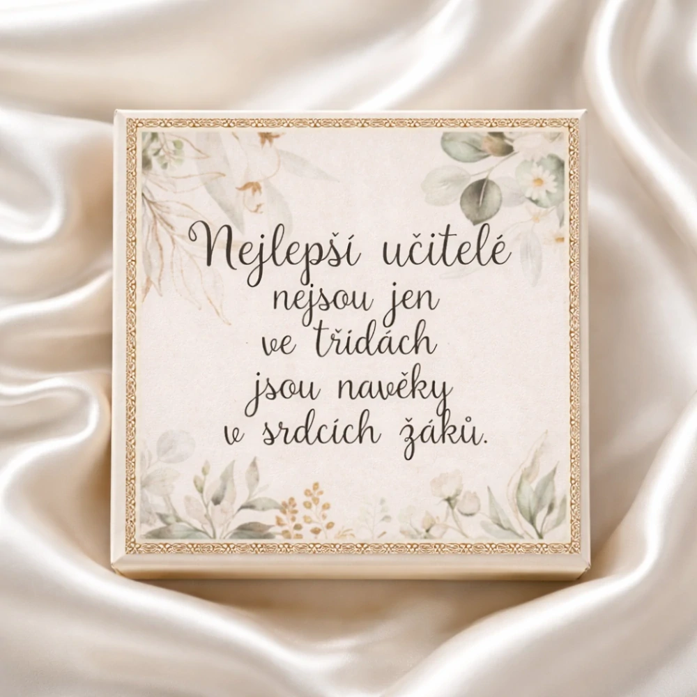 Dárkové vafle pro paní učitelku – „Nejlepší učitelé“