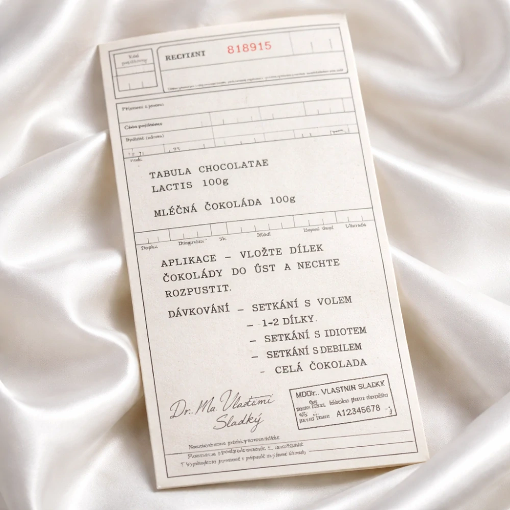 Vtipná čokoláda na recept – Tabula Chocolatae Lactis