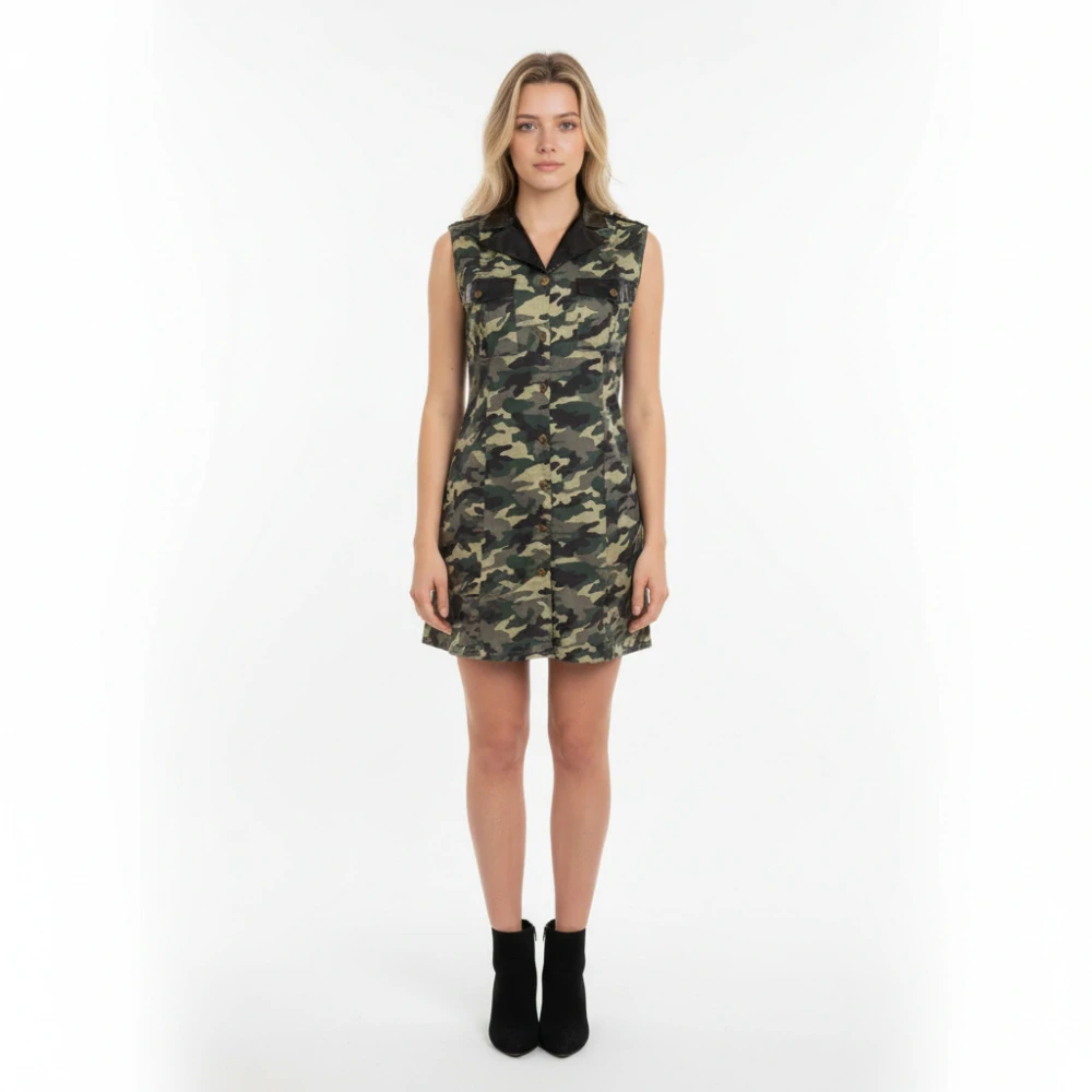 Dámské šaty army styl ph5400