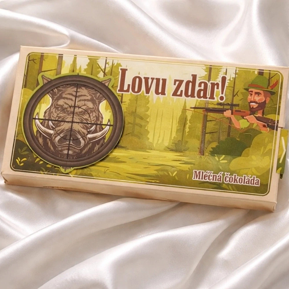 Interaktivní čokoláda Lovu zdar – kanec s překvapením