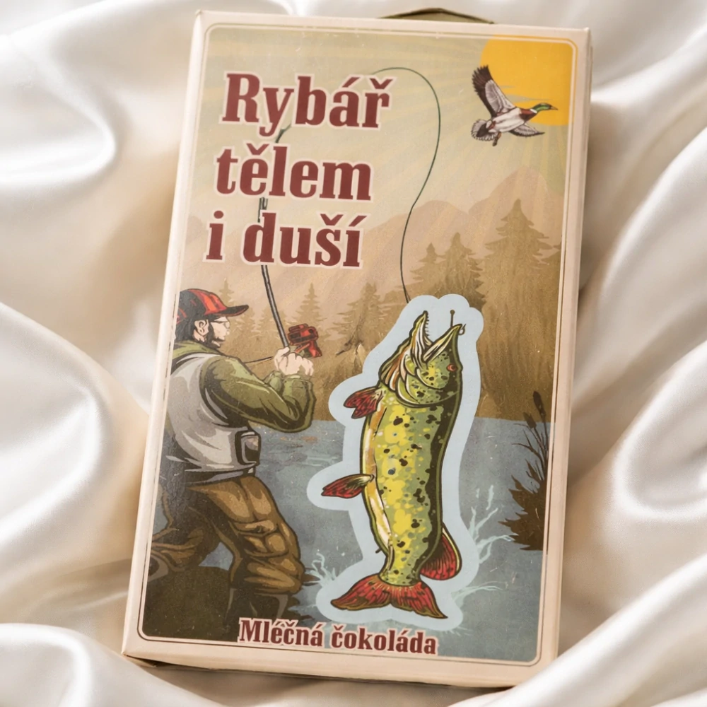 Interaktivní čokoláda pro rybáře – Rybář tělem i duší