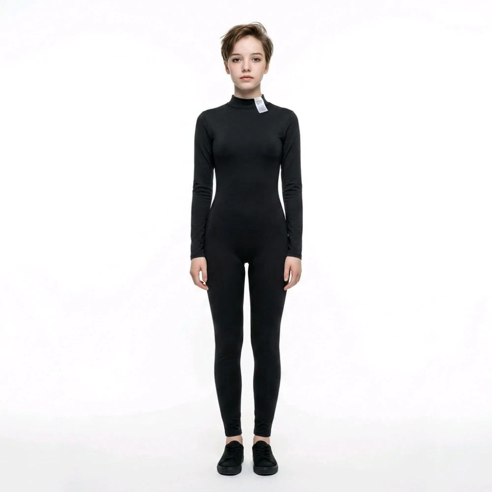 Dětský elastický catsuit černý ph5569