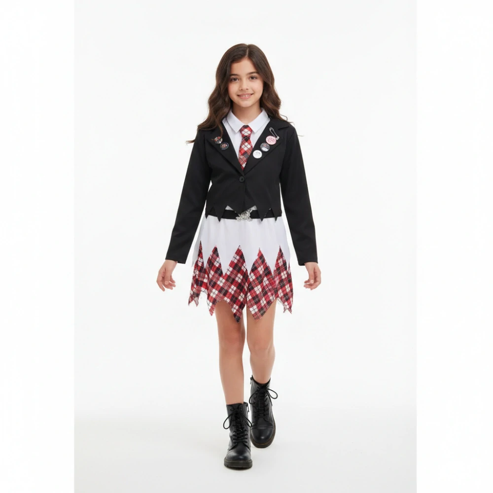 Dívčí karnevalový kostým Punk Girl ph5709