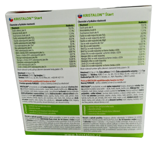 Hnojivo krystalické KRISTALON START 0.5 kg