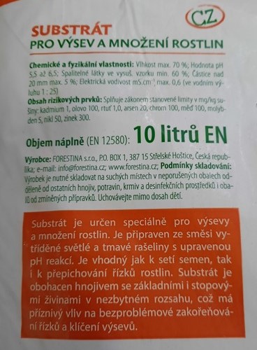 Zemina výsev a množení 10L
