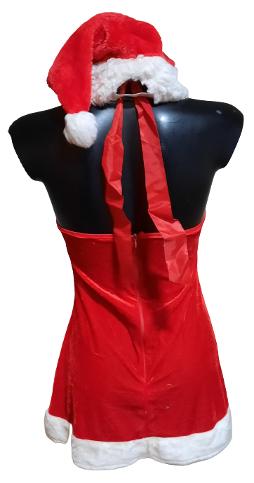 Maska kostým vánoční šaty ph2254