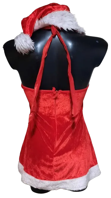 Maska kostým vánoční šaty ph2700