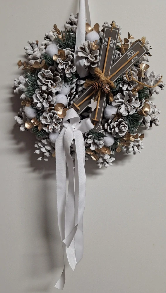 Vánoční věnec na dveře ph4837