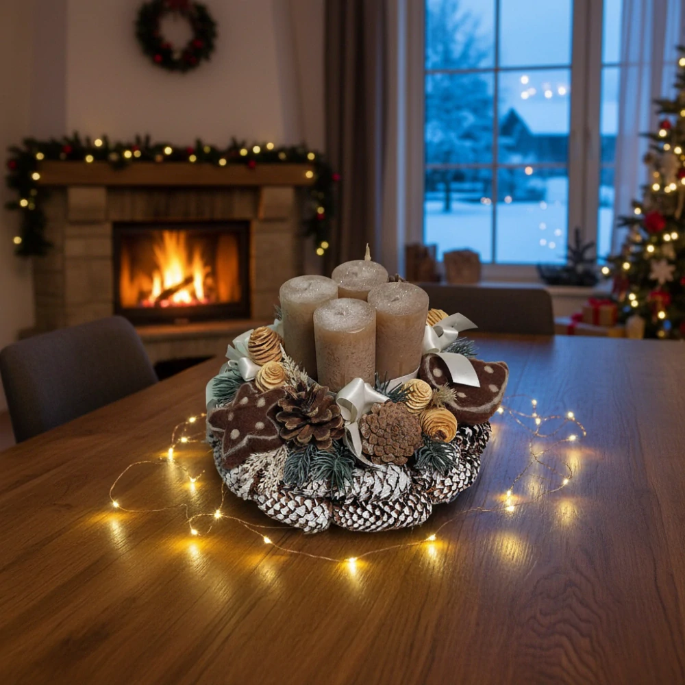 Adventní věnec přírodní ps3510