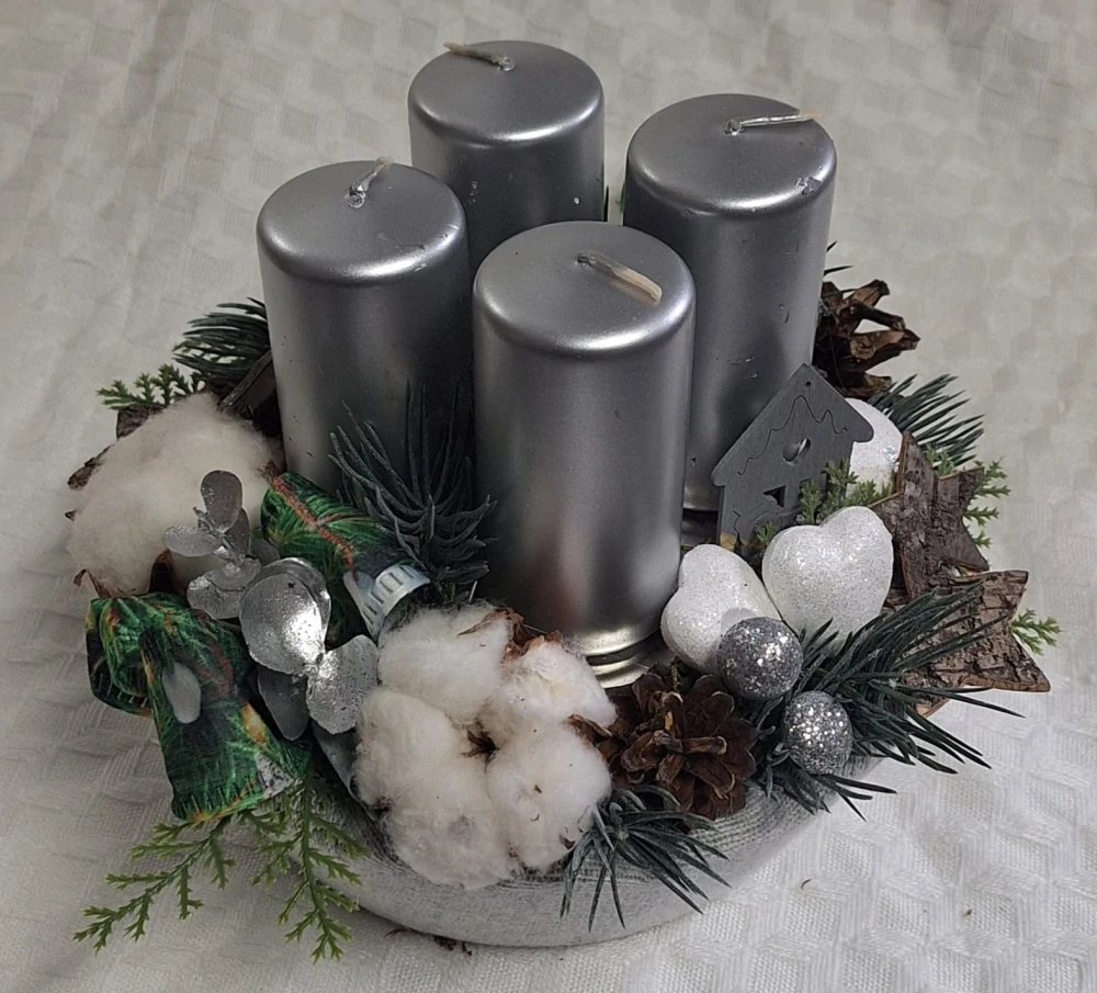 Adventní věnec stříbrný ps3522