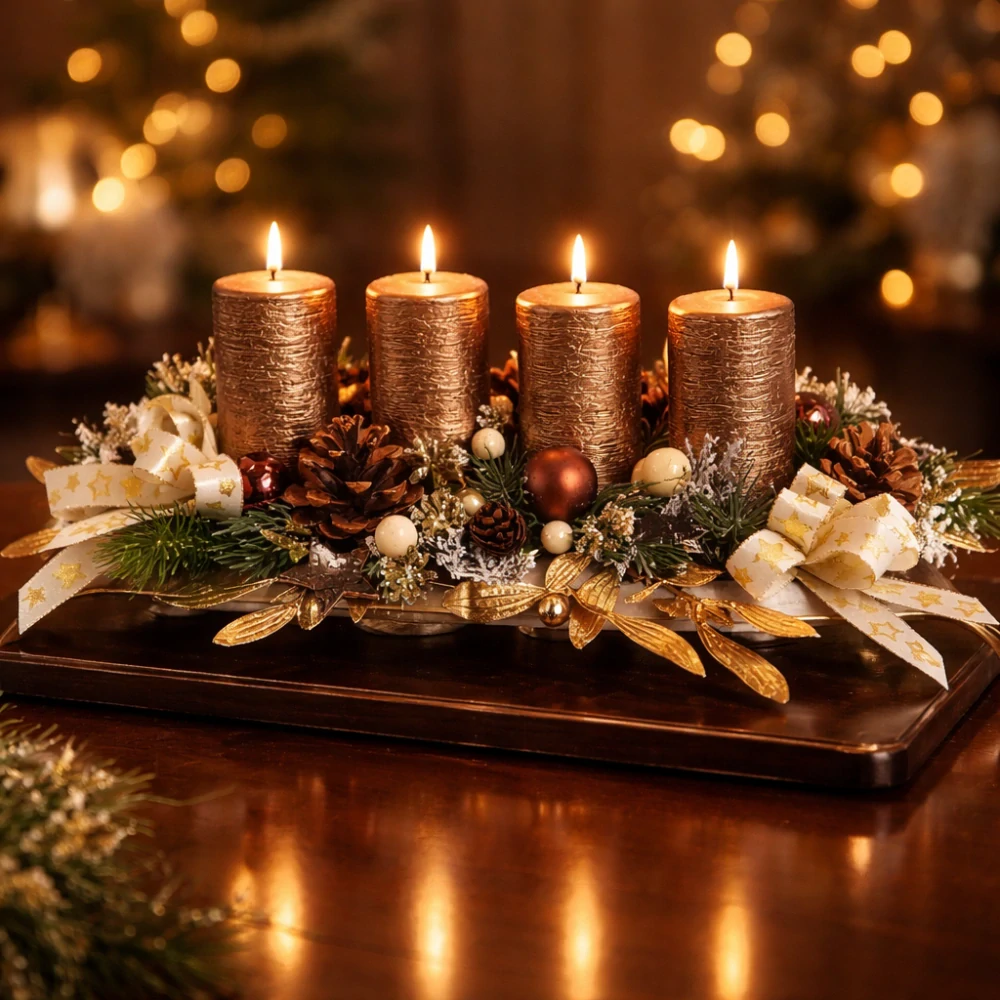 Adventní svícen/věnec-ps3549