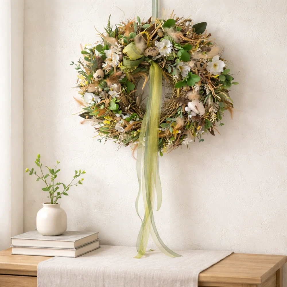 Velikonoční věnec na dveře Přírodní jaro ps3762