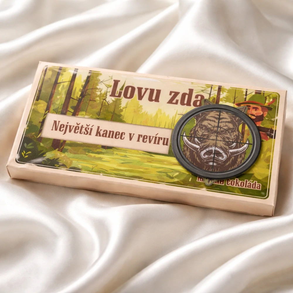 Interaktivní čokoláda Lovu zdar – kanec s překvapením