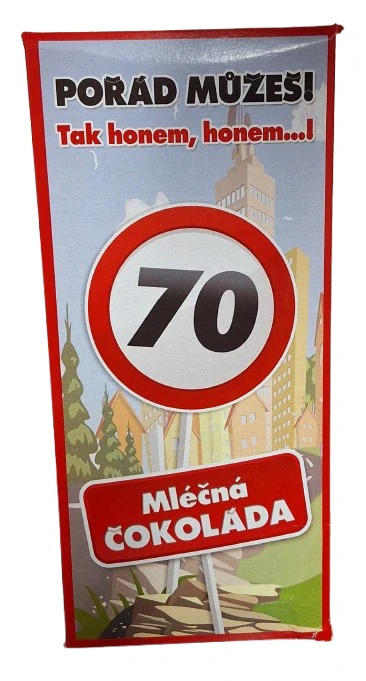 Čokoláda k 70. narozeninám ph5425