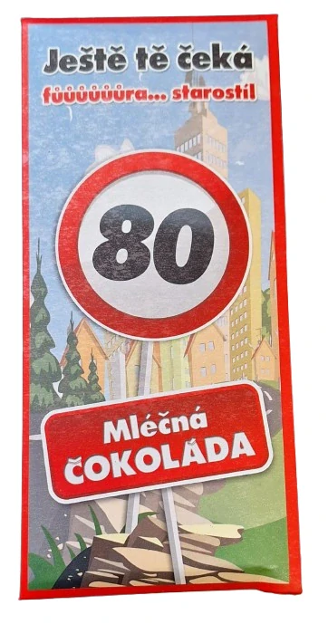 Čokoláda k 80. narozeninám ph5426