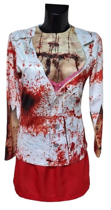 Hororový kostým zombie sestry s krvavým efektem ph5559