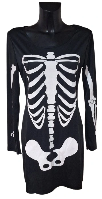 Dámské halloween šaty Kostra ph5582
