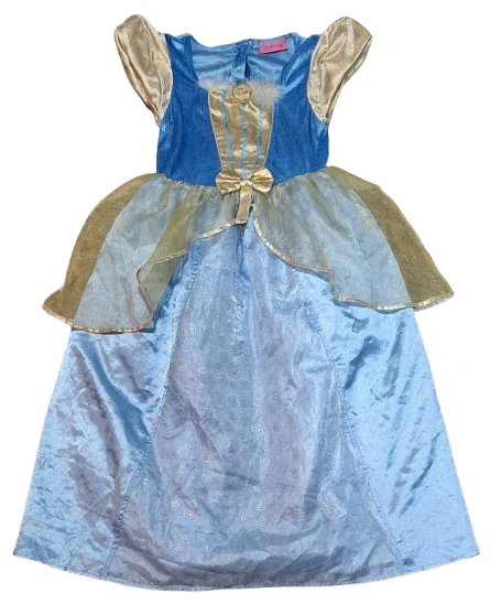 Dívčí kostým princezny modro-zlatý ph5692