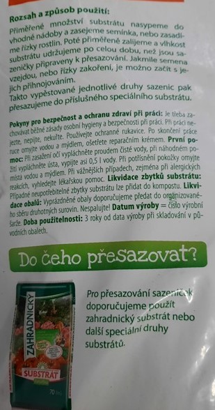 Zemina výsev a množení 10L