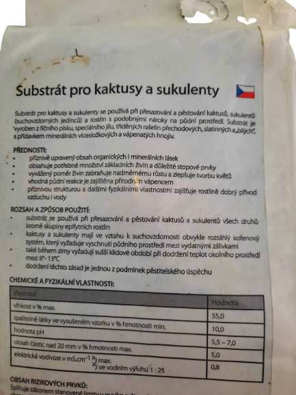 Zemina Kaktusy sukulenty ph1532