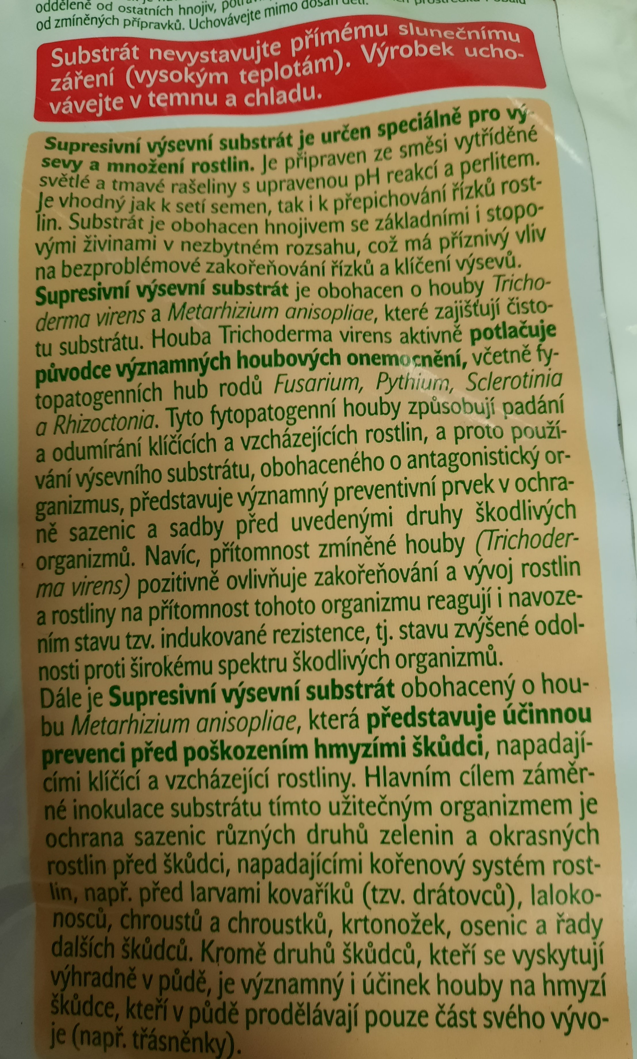 Substrát supresivní 15l ph1829