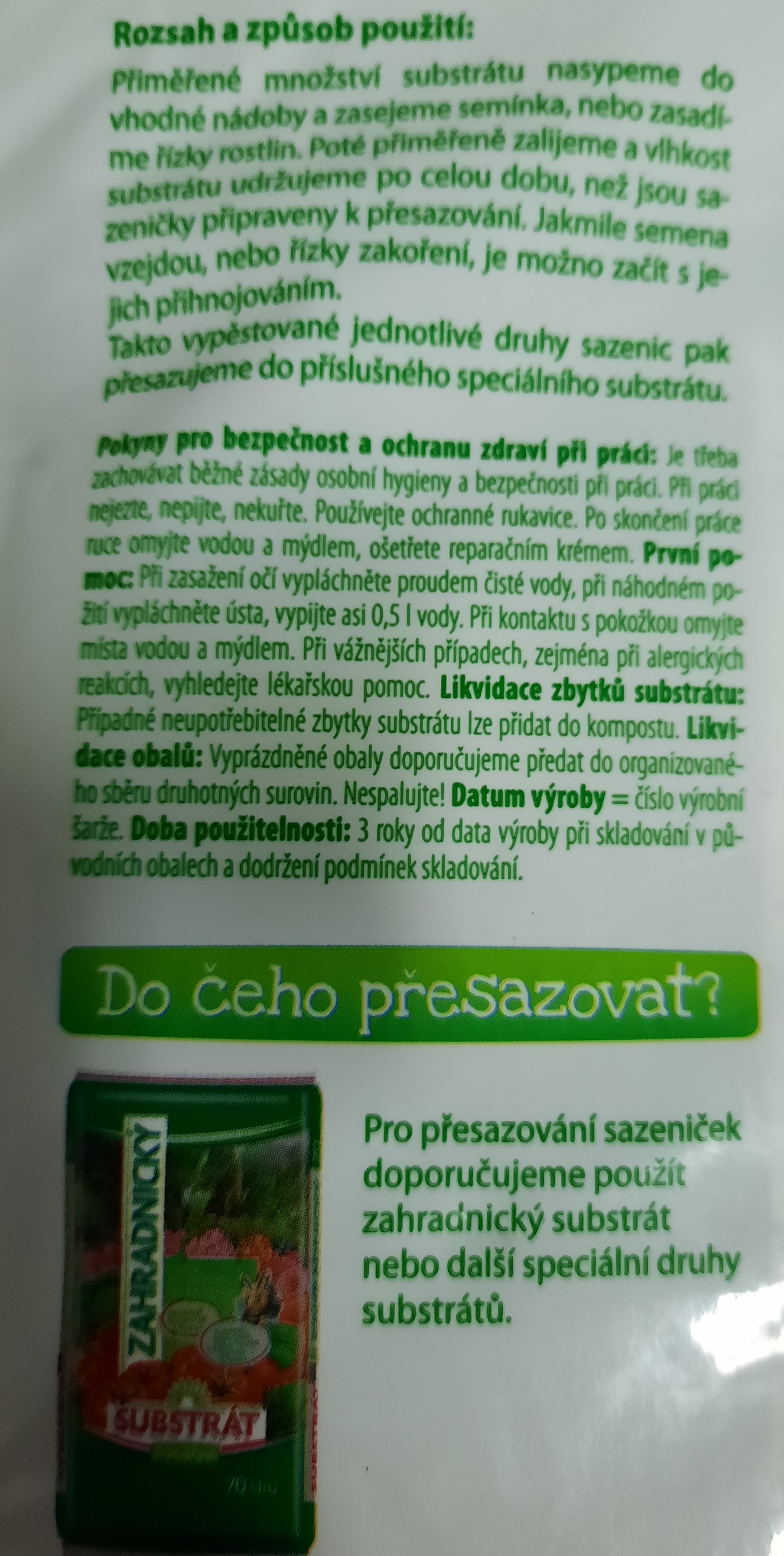 Substrát výsev 5l ph1830