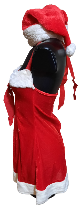 Maska kostým vánoční šaty ph2254