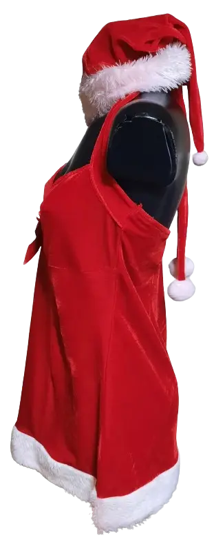 Maska kostým Vánoční šaty ph2691